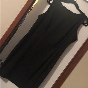 Black fitted dress